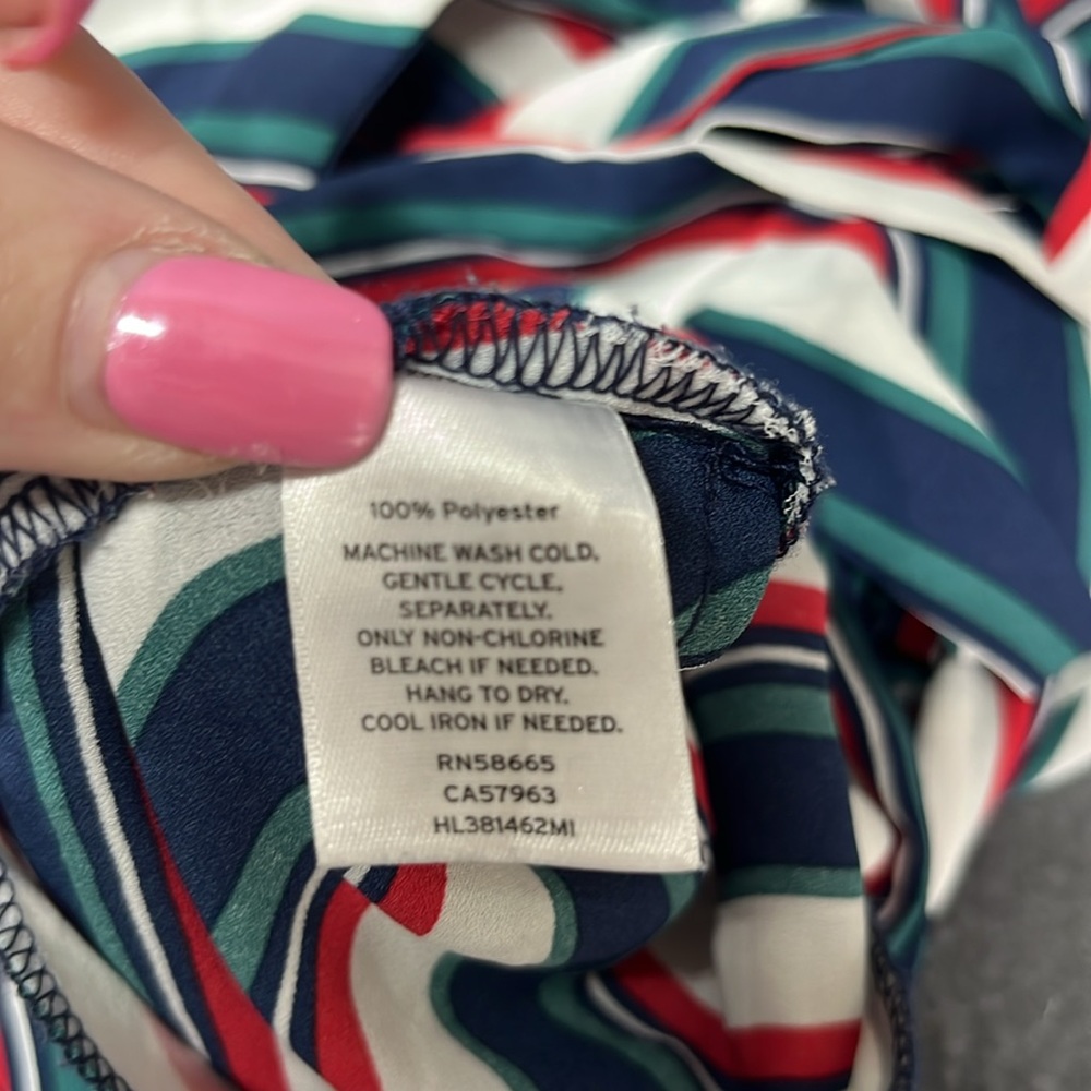 Trouve Multicolor Striped Blouse - image 6